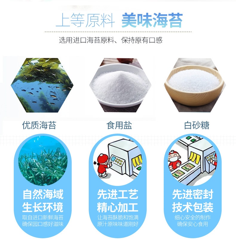 [中國直郵]可可買 海苔肉鬆卷零食夾心海苔脆獨立包裝 48g*2袋