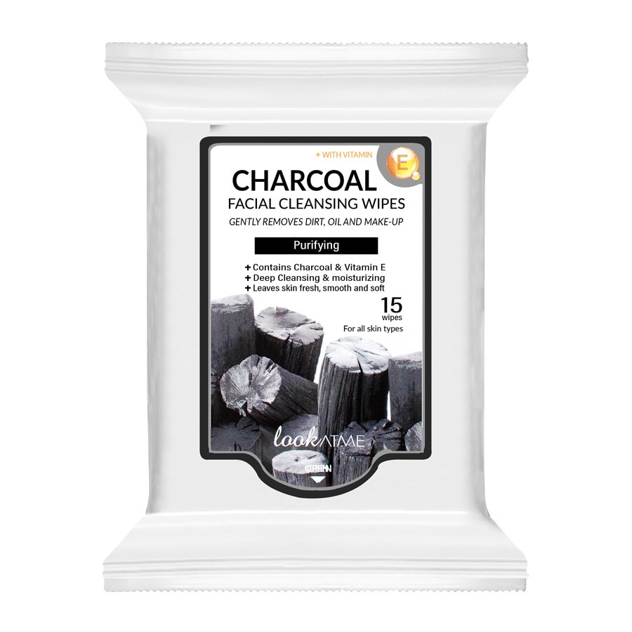 LOOK AT ME Facial Cleansing Wipes Charcoal 15wipes