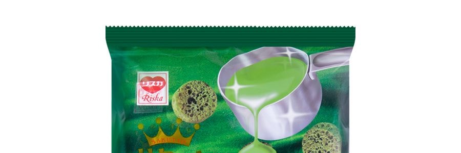 日本RISKA 粟米脆小餅 抹茶巧克力口味 70g
