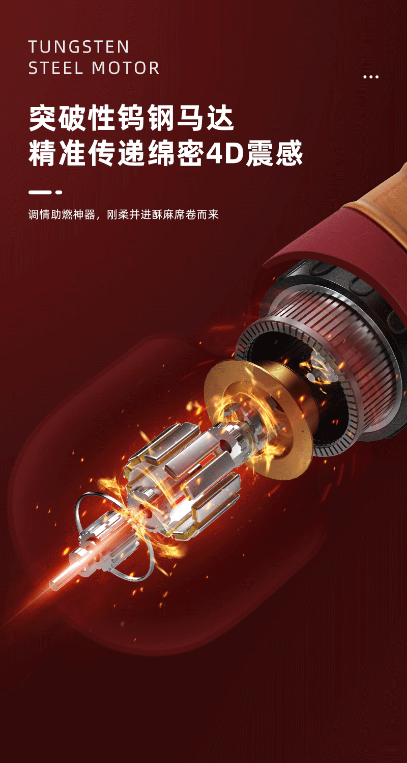 【中國直郵】震動av按摩棒女性專用高潮噴水 秒潮神器電動 酒紅色 1件