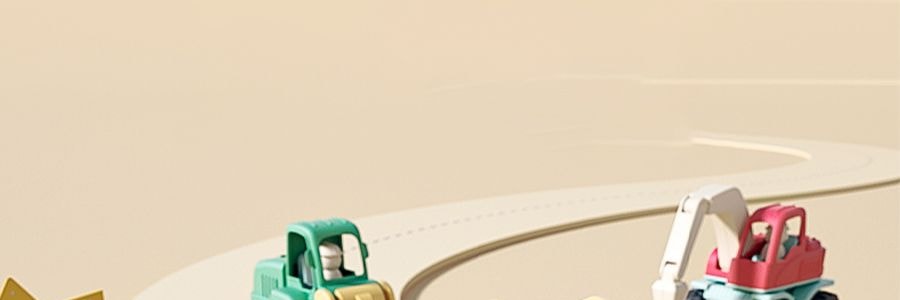 BEIENS贝恩施 益智玩具车 儿童宝宝拼装工程车 3个装 3岁以上