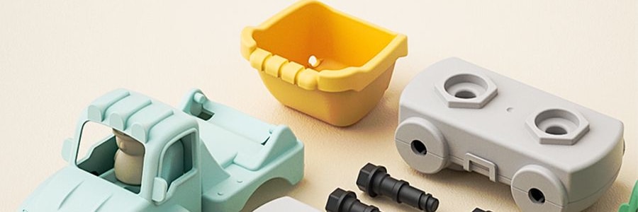 BEIENS贝恩施 益智玩具车 儿童宝宝拼装工程车 3个装 3岁以上