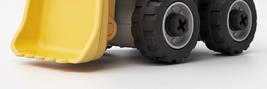 BEIENS贝恩施 益智玩具车 儿童宝宝拼装工程车 3个装 3岁以上