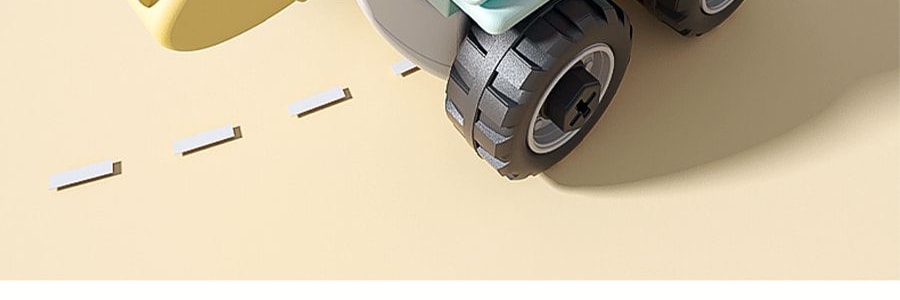 BEIENS贝恩施 益智玩具车 儿童宝宝拼装工程车 3个装 3岁以上