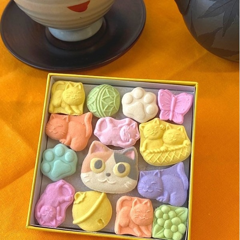 【日本直邮】DHL直邮3-5天到 日本传统三盆糖 和三宝制 猫印三盆糖 14枚装
