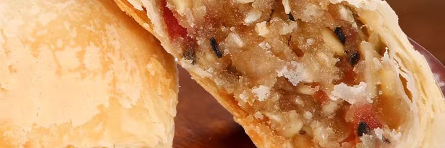 Ensemble cadeau de gâteaux de lune style Su 14,1 oz 【Noix*3 + Sel épicé*2 + Rose*3】