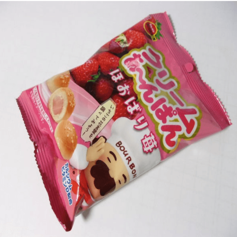 【日本直效郵件】日本 BOURBON 波路夢 草莓夾心小麵包餅乾 38g