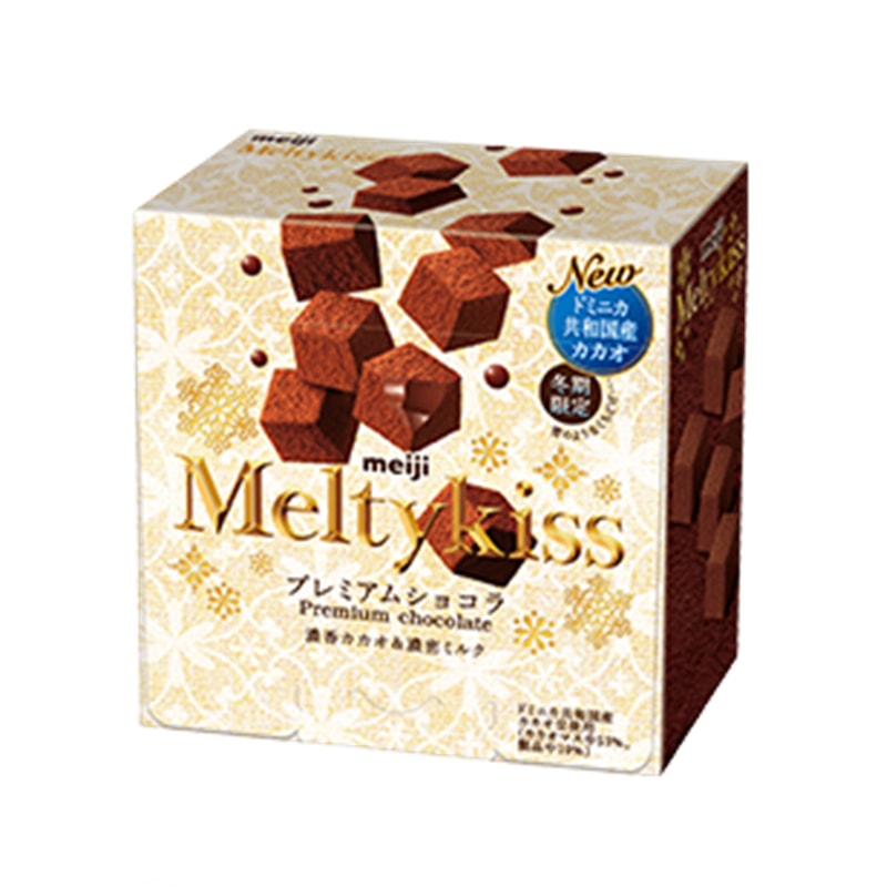 【日本直郵】日本本土版 明治MEIJI 新版 冬季限定 雪吻巧克力 原味 60g