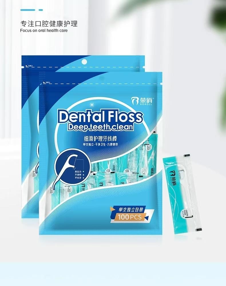 Individually Wrapped Dental Floss 100 Pcs