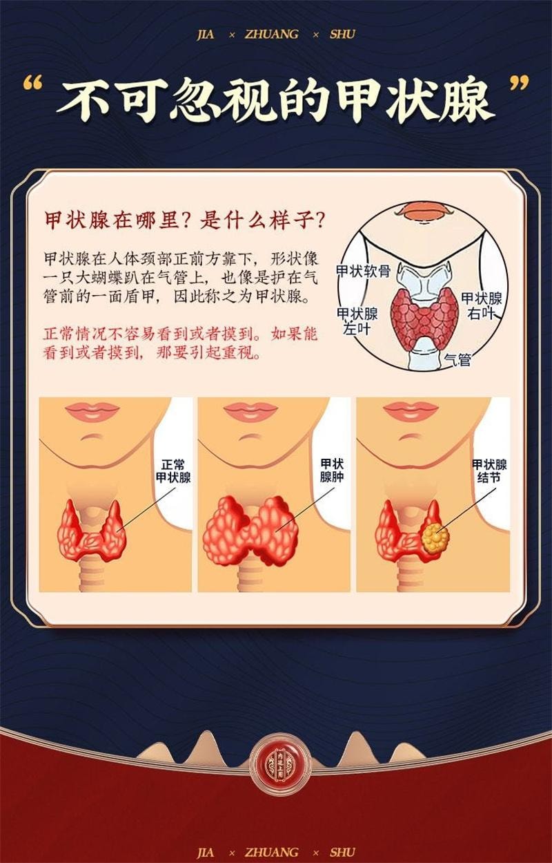 【中國直郵】 北京同仁堂 甲狀腺結節消散結貼 消除用腫大脖子粗冷敷凝膠消散10貼/盒