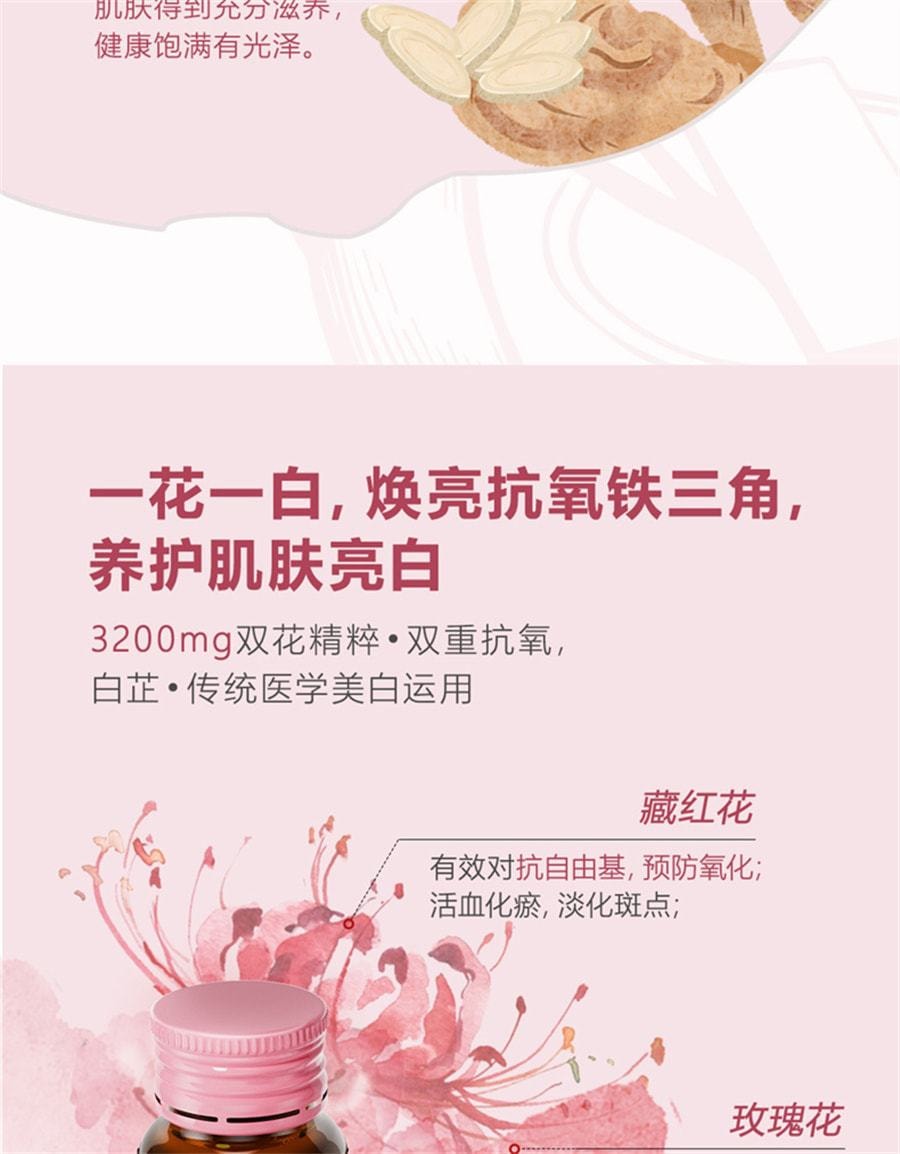 【中国直邮】汇仁 桃颜饮 花龄胶嫩植物饮品营养精选独立包装 30ml*14支/盒 (七老板推荐)