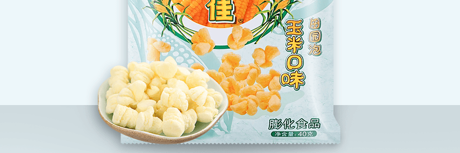 OISHI上好佳 田园泡 玉米口味 非油炸无反式脂肪 40g