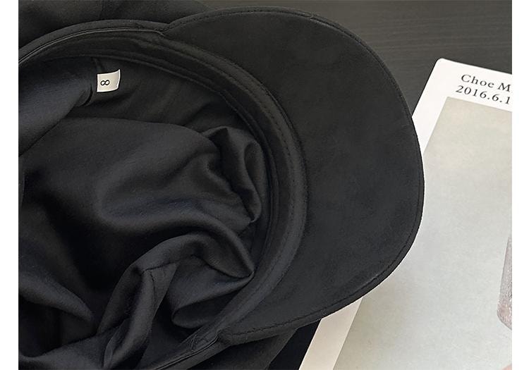  FOXTAIL 小熊耳朵麂皮貝雷帽 氣質 休閒 百搭 春秋冬 寬簷 防曬 保暖 防風 遮陽 1個