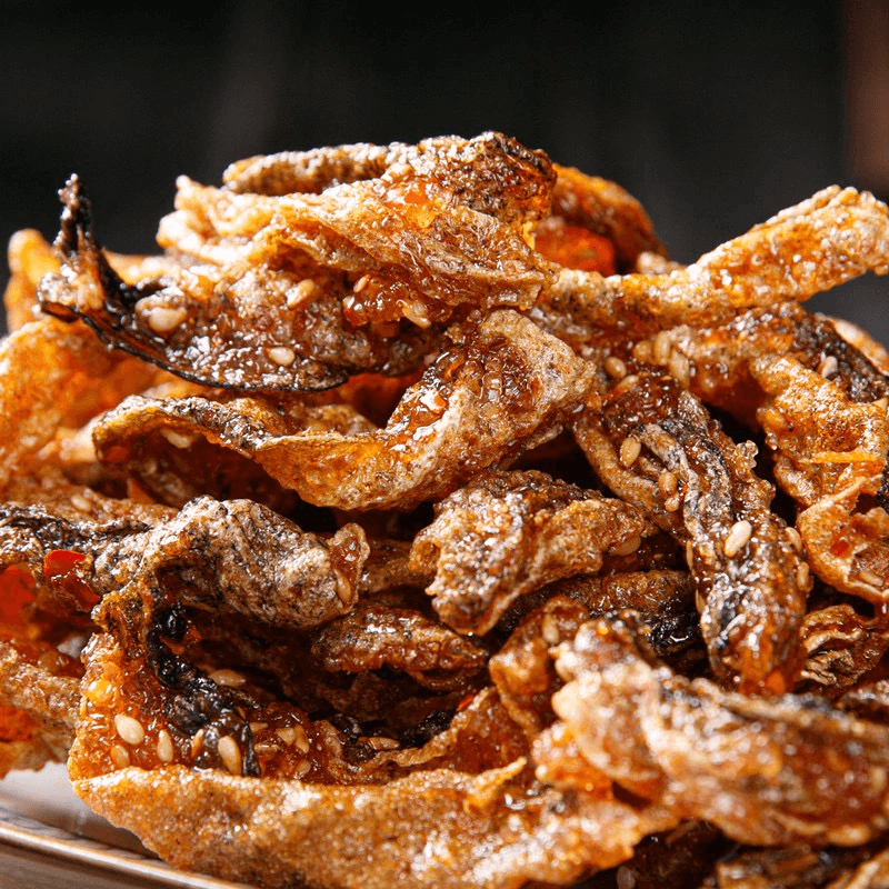 精灵猫 香辣鳕鱼皮蜜汁甜辣即食海味休闲小零食品【内5小包】175克*1包