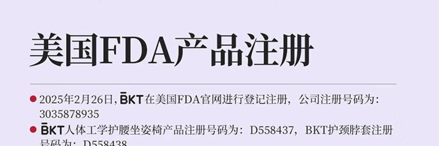 BKT 人体工学护腰坐垫靠背 久坐神器坐姿托 多种椅子适用 标准版神秘黑 