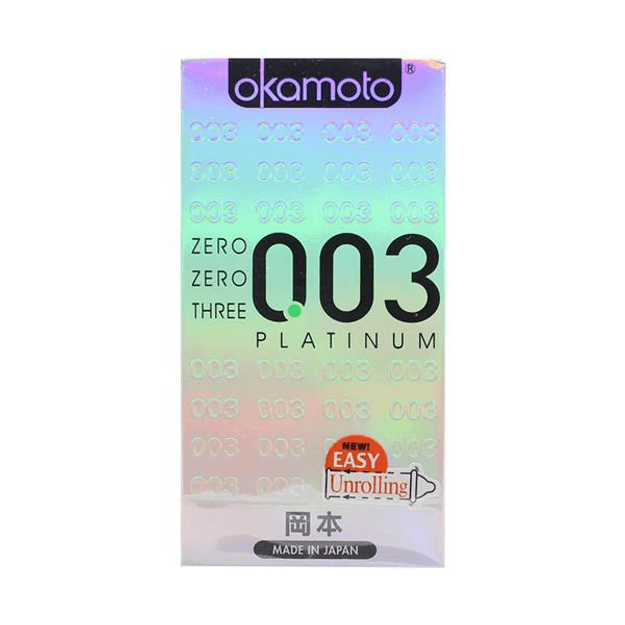 日本OKAMOTO岡本 003 PLATINUM鉑金超薄保險套 10件入