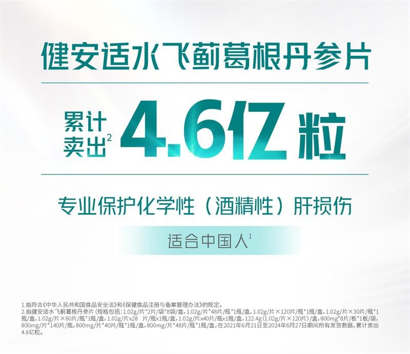 【中國直郵】 湯臣倍健 護肝奶薊草水飛薊丹參片解熬夜常備酒健肝 120片