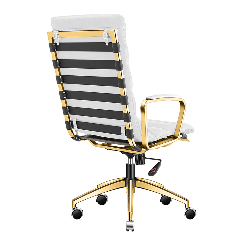 【美國現貨】LUXMOD 輕奢電腦椅 黑色+銀灰色椅身 西皮 單人位