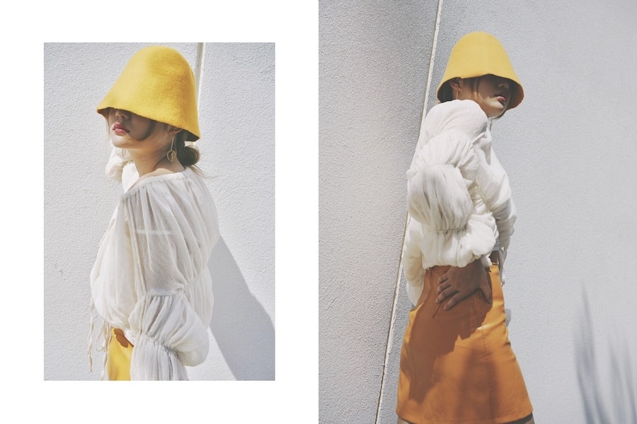 Mango Leather Skirt Yellow One-size(S - M)