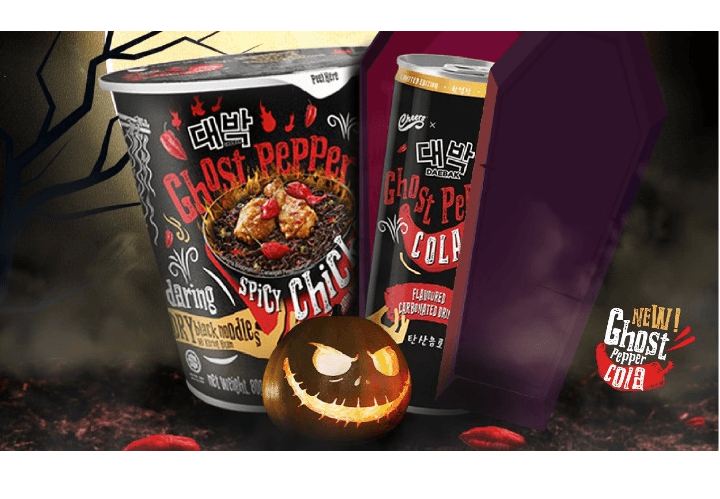 Ghost Pepper Noodle 80g+Ghost Pepper Cola 325ml 1pcs