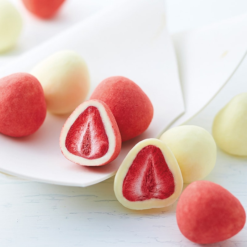 【日本直郵】DHL直郵3-5天到 超級網紅系列 神戶FRANTZ 草莓夾心松露白巧克力 紅色禮盒裝 90g