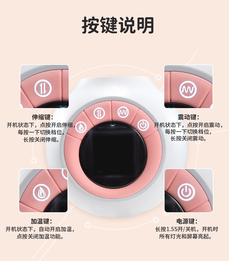 【中国直邮】正大 仙境 抽插震动棒小炮机女性 自慰器专用情趣用品 自动抽插高潮神器