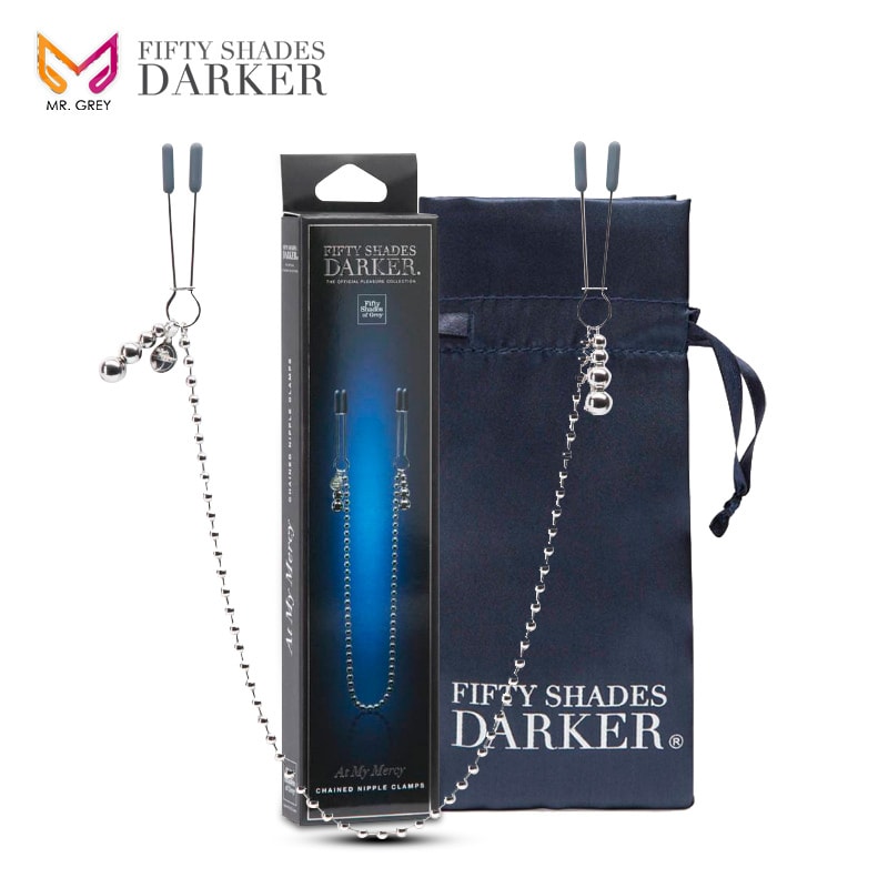 FIFTY SHADES DARKER AT MY MERCY BEADED CHAIN NIPPLE CLAMPS