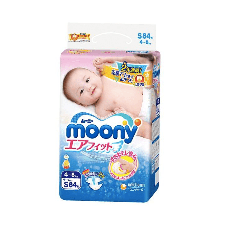 Moony AirFit Nappy S-size 84P (Tape Type)