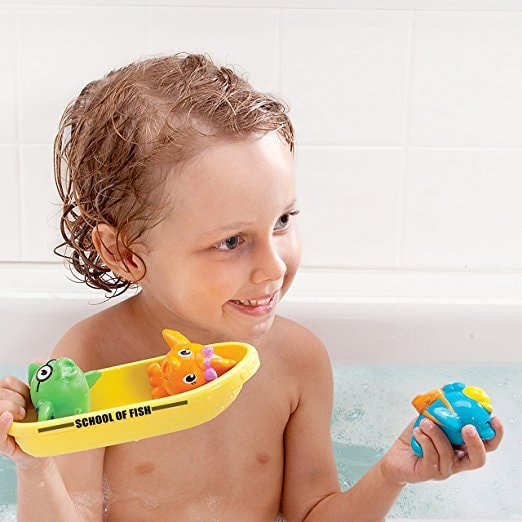 美国麦肯齐小鱼上学喷水洗澡玩具 儿童戏水玩具宝宝浴室洗浴玩具