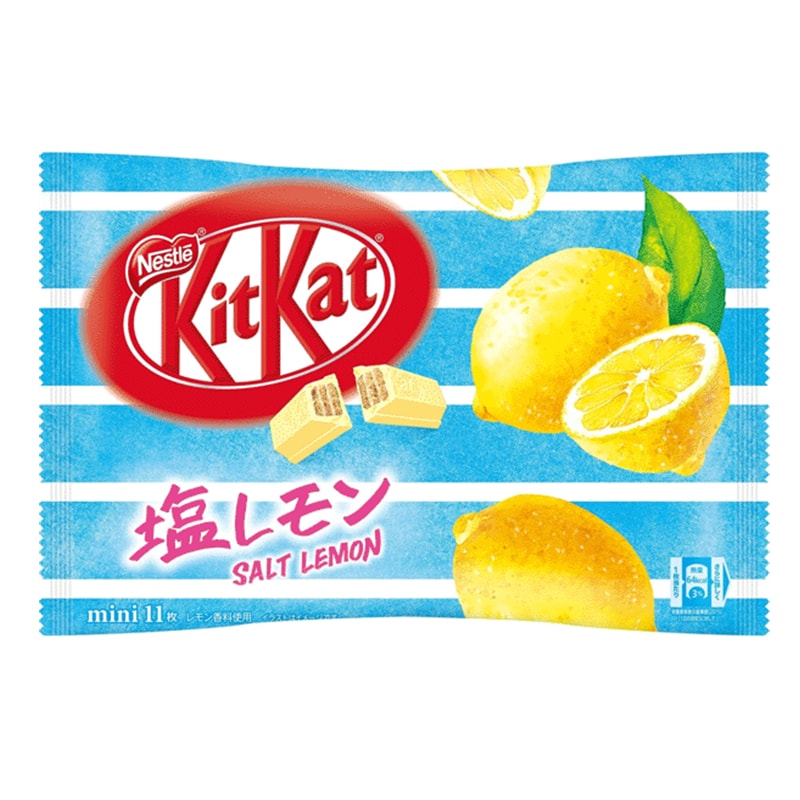 【日本直邮】日本KIT KAT 夏季限定 海盐柠檬口味巧克力威化  10枚装