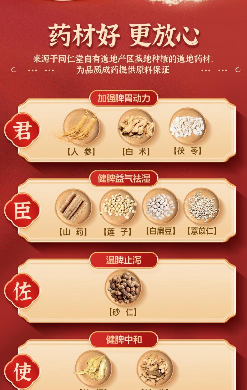  北京同仁堂 參苓白術散 12g*10bags/盒 脾胃虛弱 乏力 食少便溏 氣短咳嗽肢倦乏力人參、茯苓、白術、山藥、白扁豆、蓮子、薏苡仁、砂質、控梗、 甘草中參梗、 甘草中苓拓、粒、莧梗、 甘草術中參梗、 甘草術中參梗、 甘莧術中參梗、 甘莧術中參梗、 甘莧術中參梗、 甘莧術中參梗、 甘草術中參梗、 甘莧術中參梗、 甘莧術中參梗、 甘莧術中參梗、 甘莧術中參梗、 甘莧術中參梗、 甘莧術中參梗、 甘莧術中參梗、 甘莧術中。