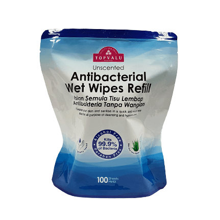 TOPVALU Antibacterial Wet Wipes Refill 100pcs (7-10 days arrival)