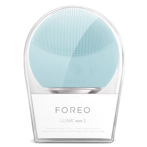 FOREO mini 2 Facial Cleansing Brush Gentle Exfoliation and Sonic Cleansing new color -Mint