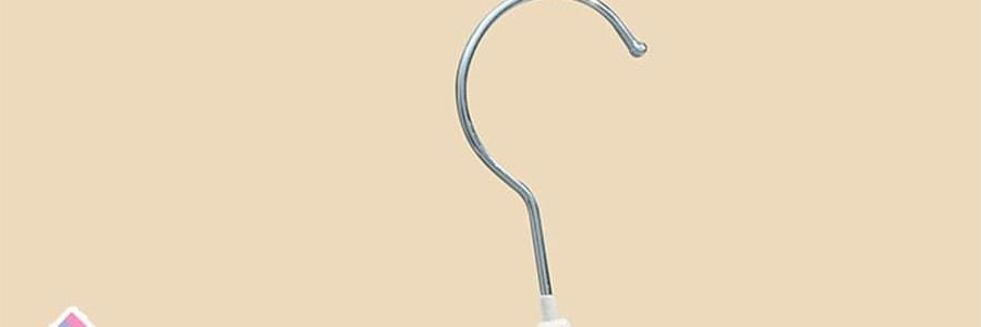 兒童專用植絨衣架 防滑無痕晾衣架 寶寶衣物專用掛架 10 個/組 黃色