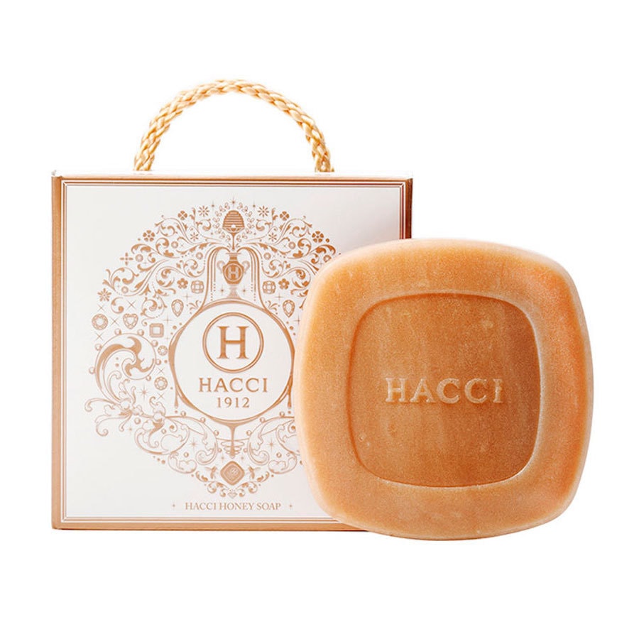 【日本直邮】花绮HACCI老铺养蜂园蜂蜜美白保湿洁面皂80g