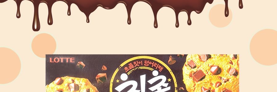 韓國LOTTE樂天 巧克力曲奇甜餅乾 120g
