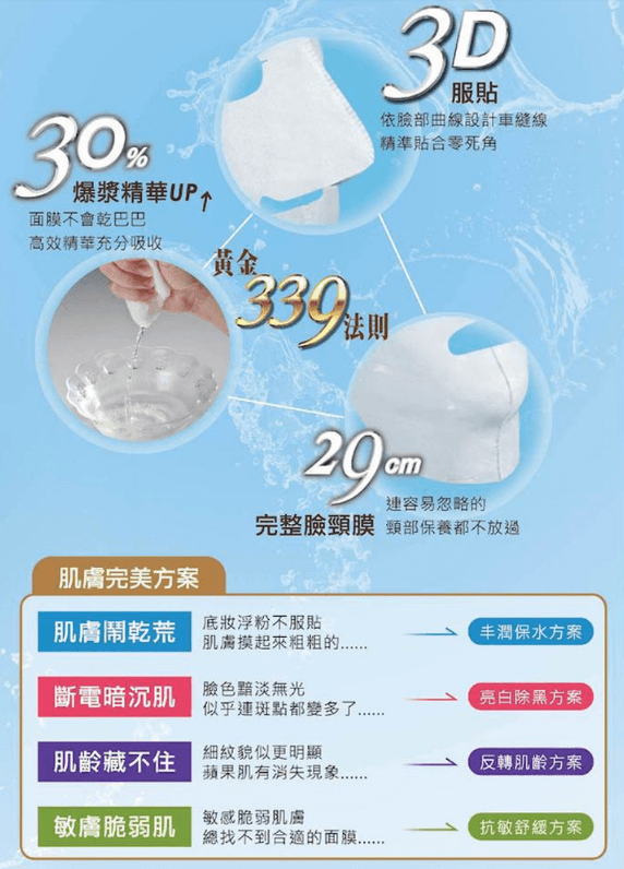 【UGLEE】Super Hydrated Hyaluronic Mask 7PCS Ship from USA