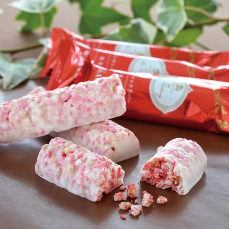 【日本直邮】日本HAKATA BE FACTORY博多特产 草莓巧克力米果棒 6枚装
