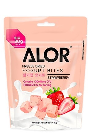 【马来西亚直邮】马来西亚 ALOR 亚罗星 冻干优格草莓 30g