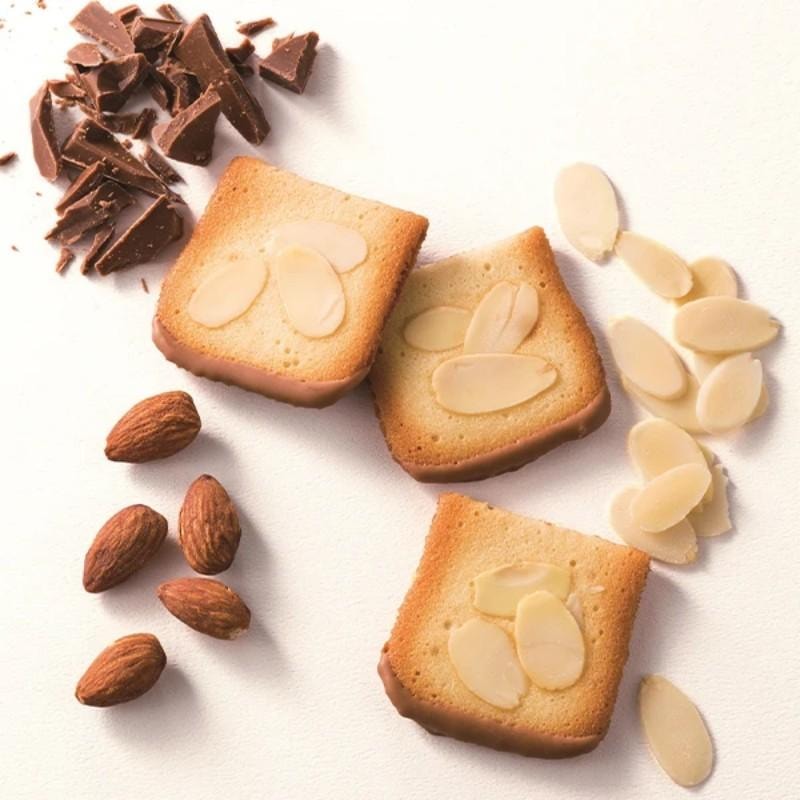 【日本直郵】日本 Yoku Moku 杏仁薄脆巧克力夾心餅乾 24枚入