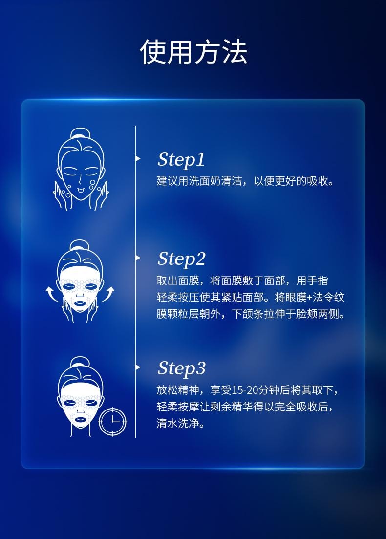 【玻尿酸之父】中國 PROF.LING凌博士新品研發凍凌抗皺淡紋提彈面膜5片 抖音好物