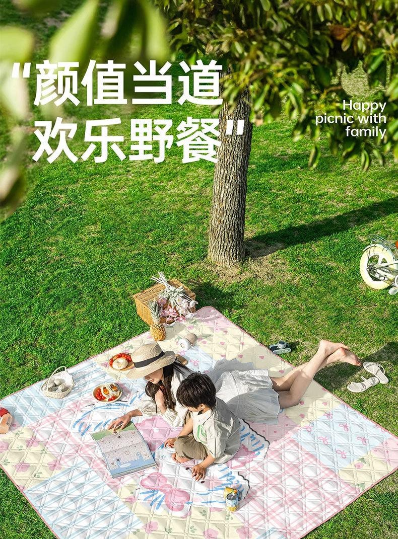   FOXTAIL 卡通便携野餐垫 露营垫 户外地垫 防水 防潮 便携 折叠 郊游 居家-动物世界 中号(150*200cm)1个*预计到达时间3-4周