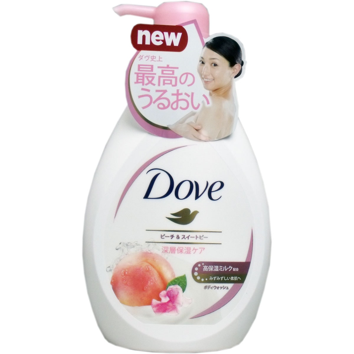 日本DOVE多芬 深層滋潤保濕沐浴乳 #蜜桃香 500g