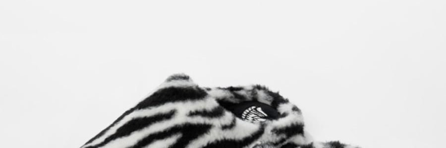 THE BEAST野獸派 家居熊貓嘭嘭毛絨拖鞋 可外穿室內鞋 黑白 260/100 40~41碼