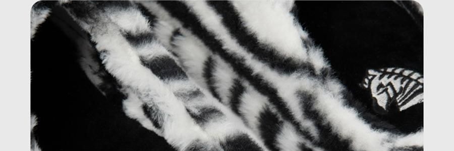 THE BEAST野獸派 家居熊貓嘭嘭毛絨拖鞋 可外穿室內鞋 黑白 260/100 40~41碼