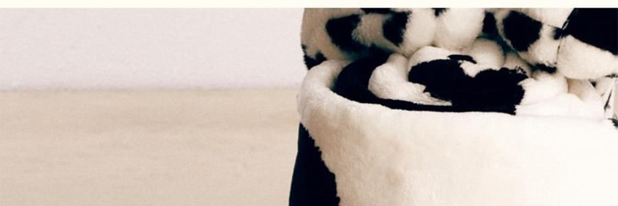 THE BEAST野獸派 家居熊貓嘭嘭毛絨拖鞋 可外穿室內鞋 黑白 260/100 40~41碼