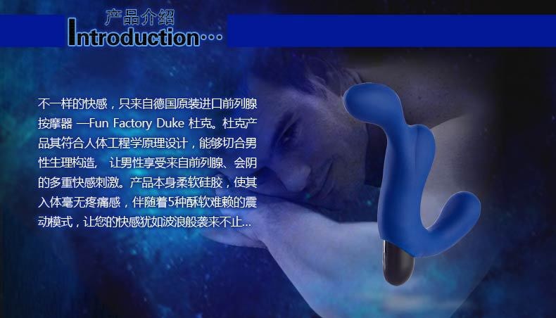 德国 FUN FACTORY Duke 前列腺按摩器 #黑色