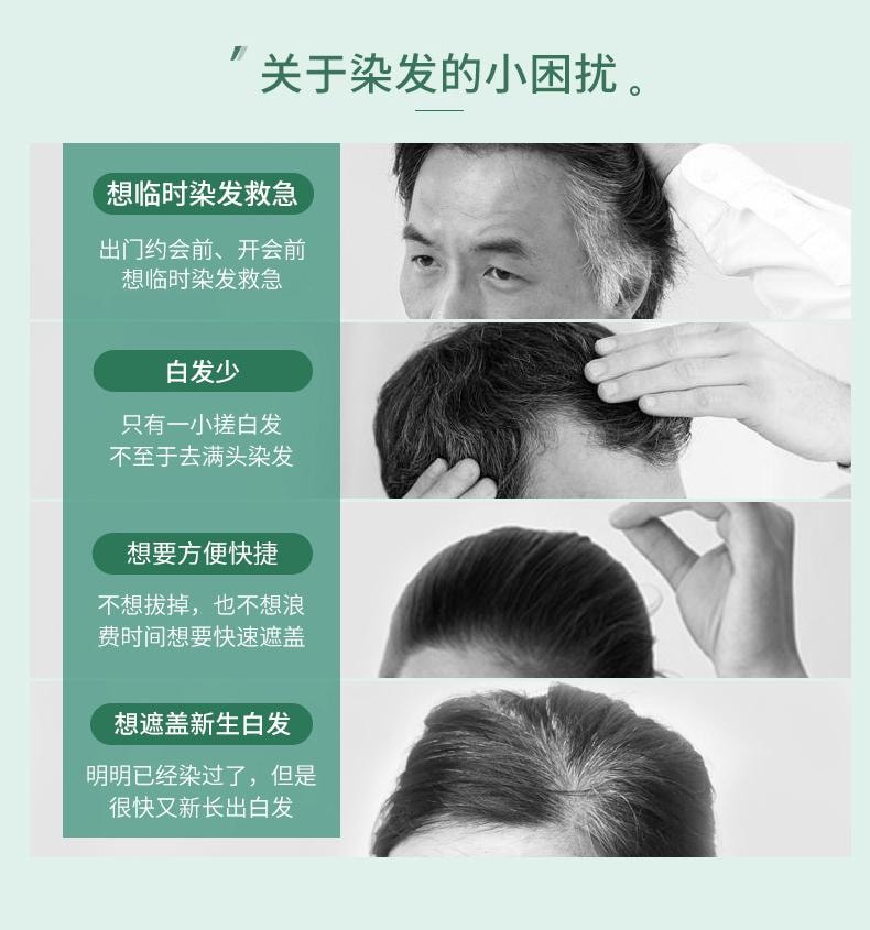 【中國直郵】 章華 一抹黑染髮霜45ml 【補染專用】快速上色 自然蓋白