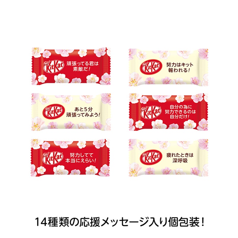 【日本直郵】日本KIT KAT 2021年新年限定 紅白限定包裝2種口味威化 10枚裝