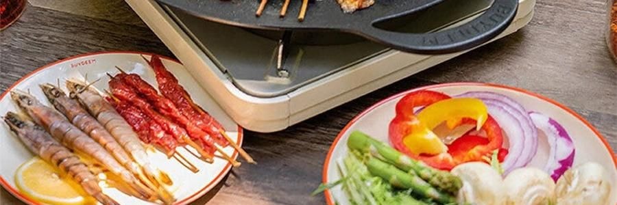 BUYDEEM北鼎 不粘锅 星空黑烤肉锅 导热快易清洗 露营聚餐适用 PL72/A1 32cm 